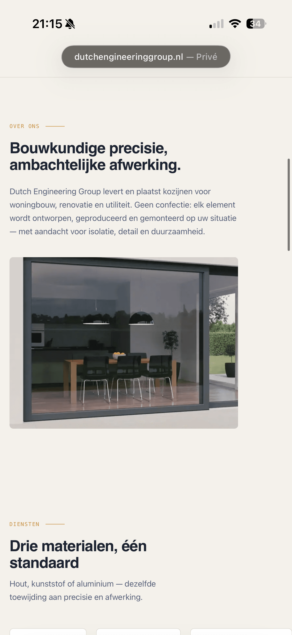 Plaatsing door DEG