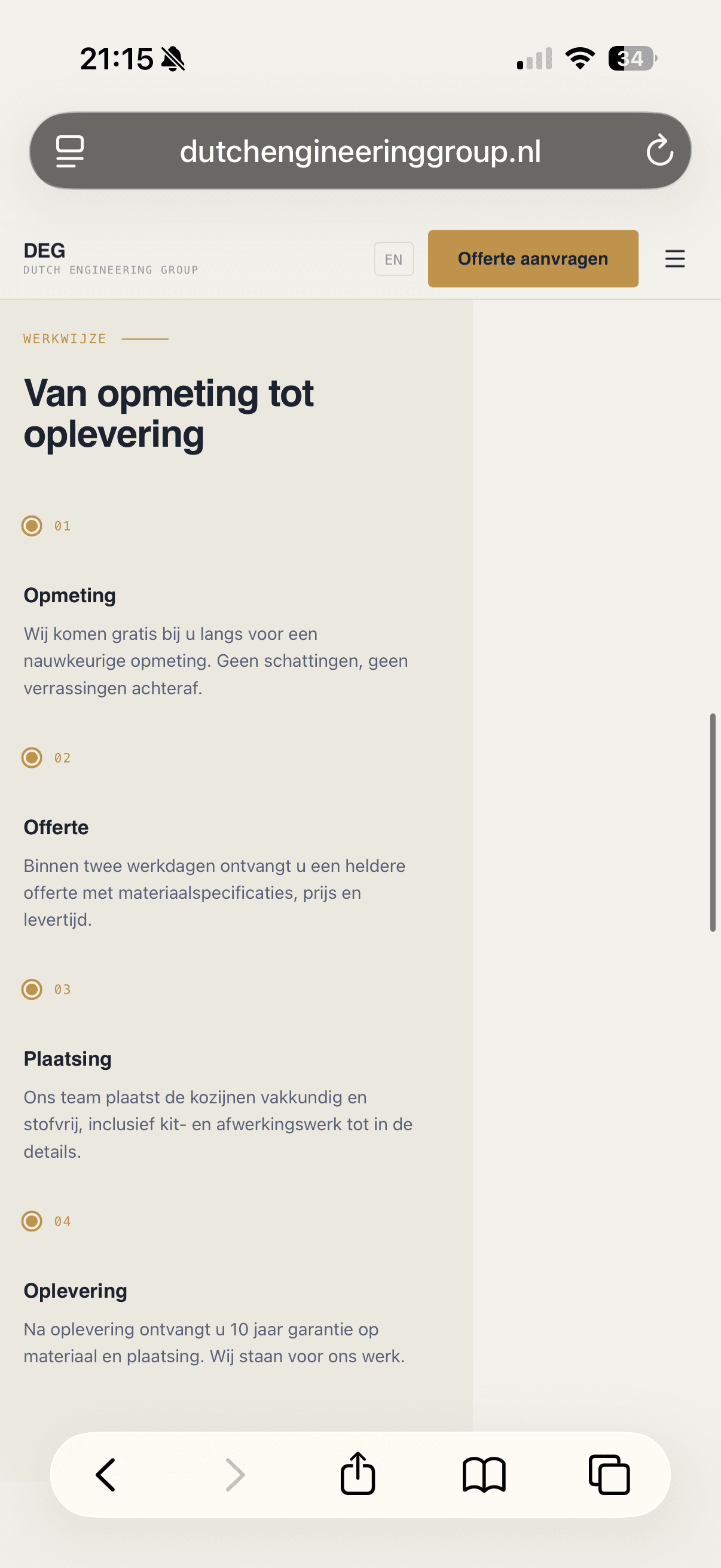Renovatieproject DEG